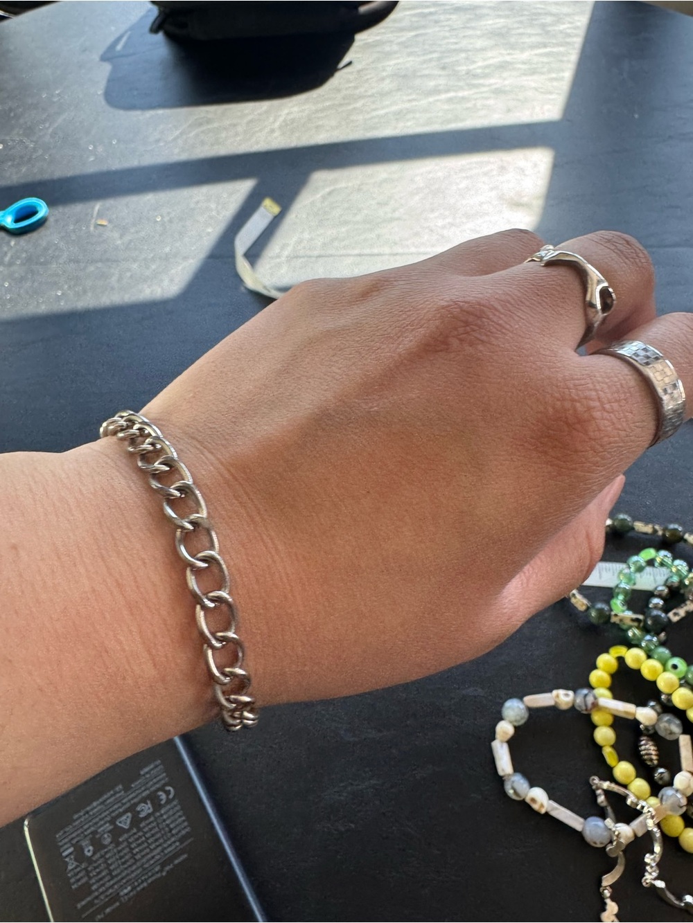 Sterling Silver Chain Bracelet - Chunky Curb Link